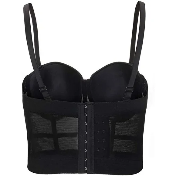 NWT Sparkling Bling Swarovski Crystal Rhinestone Bustier Bra Top + FREE …